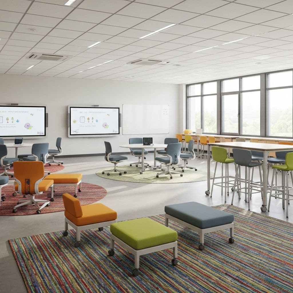 Representative traditional classroom furniture package