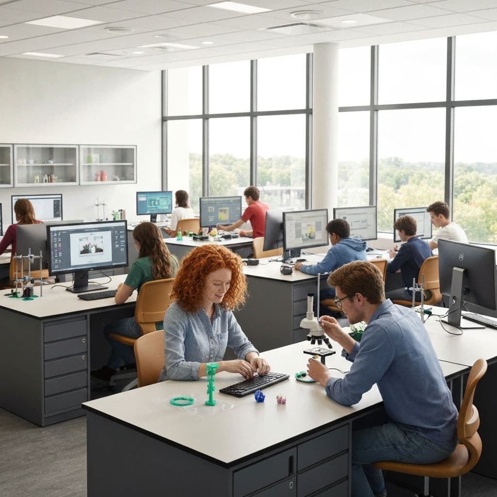 Representative science lab furniture rollout