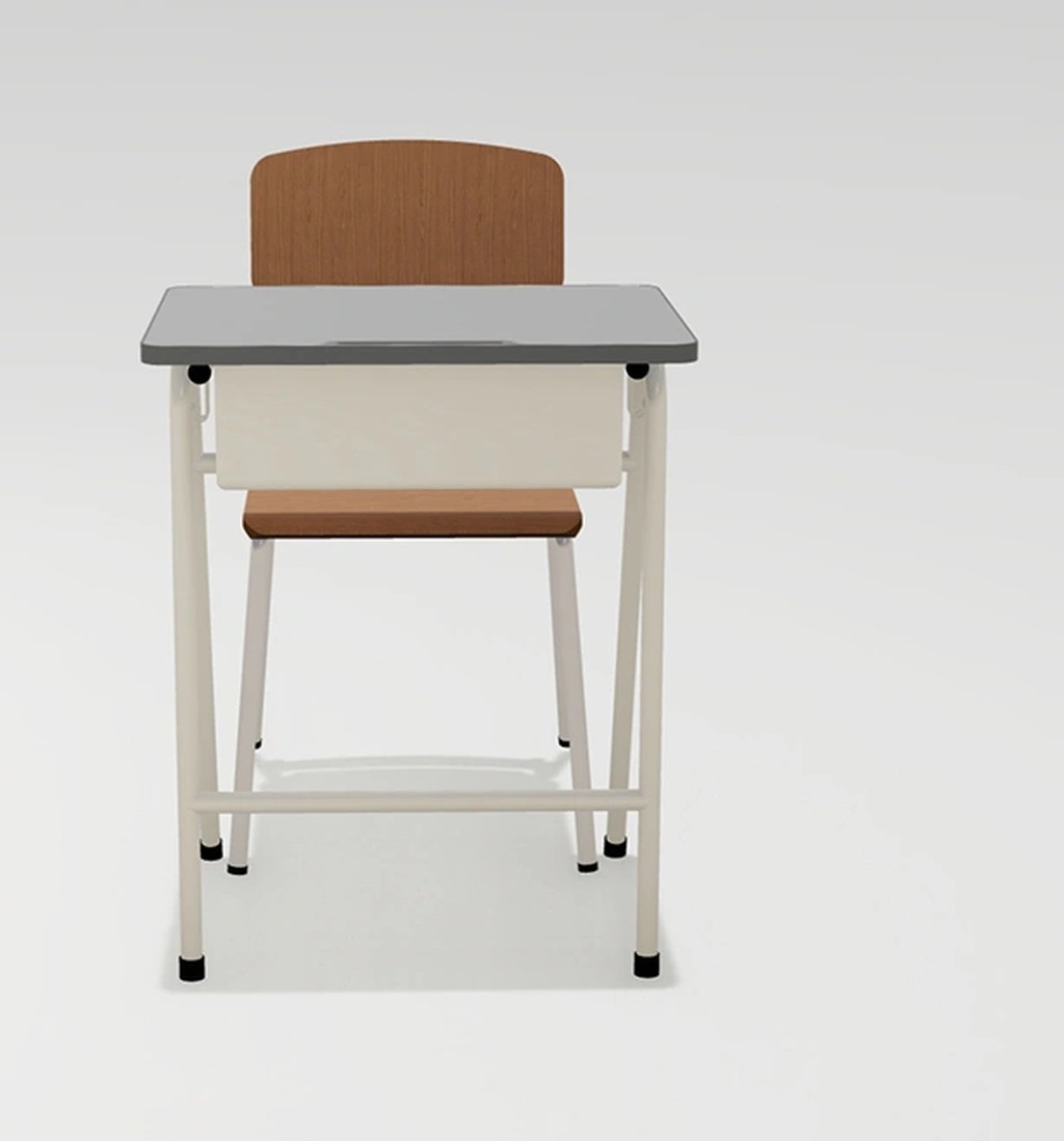 High School Single Student Wooden Desk and Chair Classroom/School/Modern Furniture view 2
