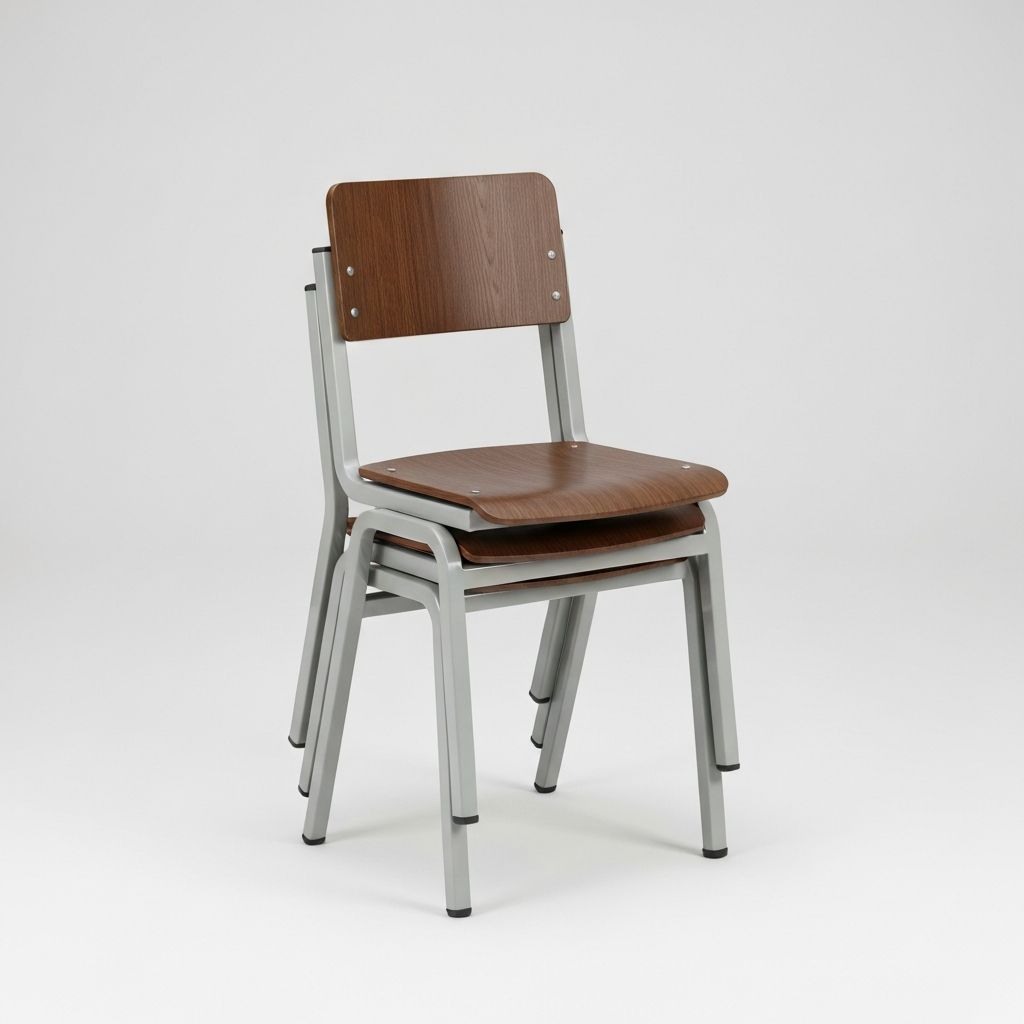 OEM Size Plastic Chrome School Classroom Meeting Furniture Training Chair view 2