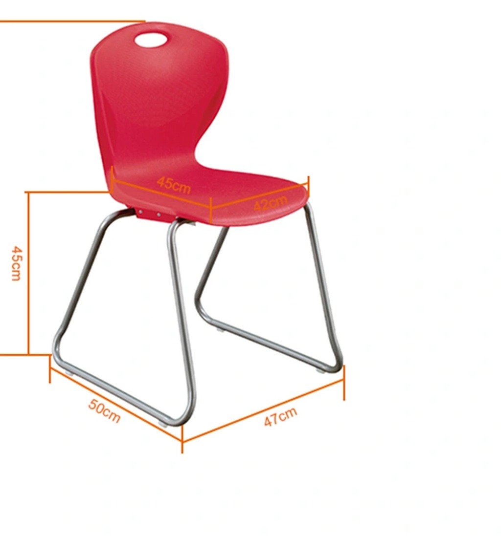 Classroom School Furniture University Preschool Chrome Powder Coating Chair view 3