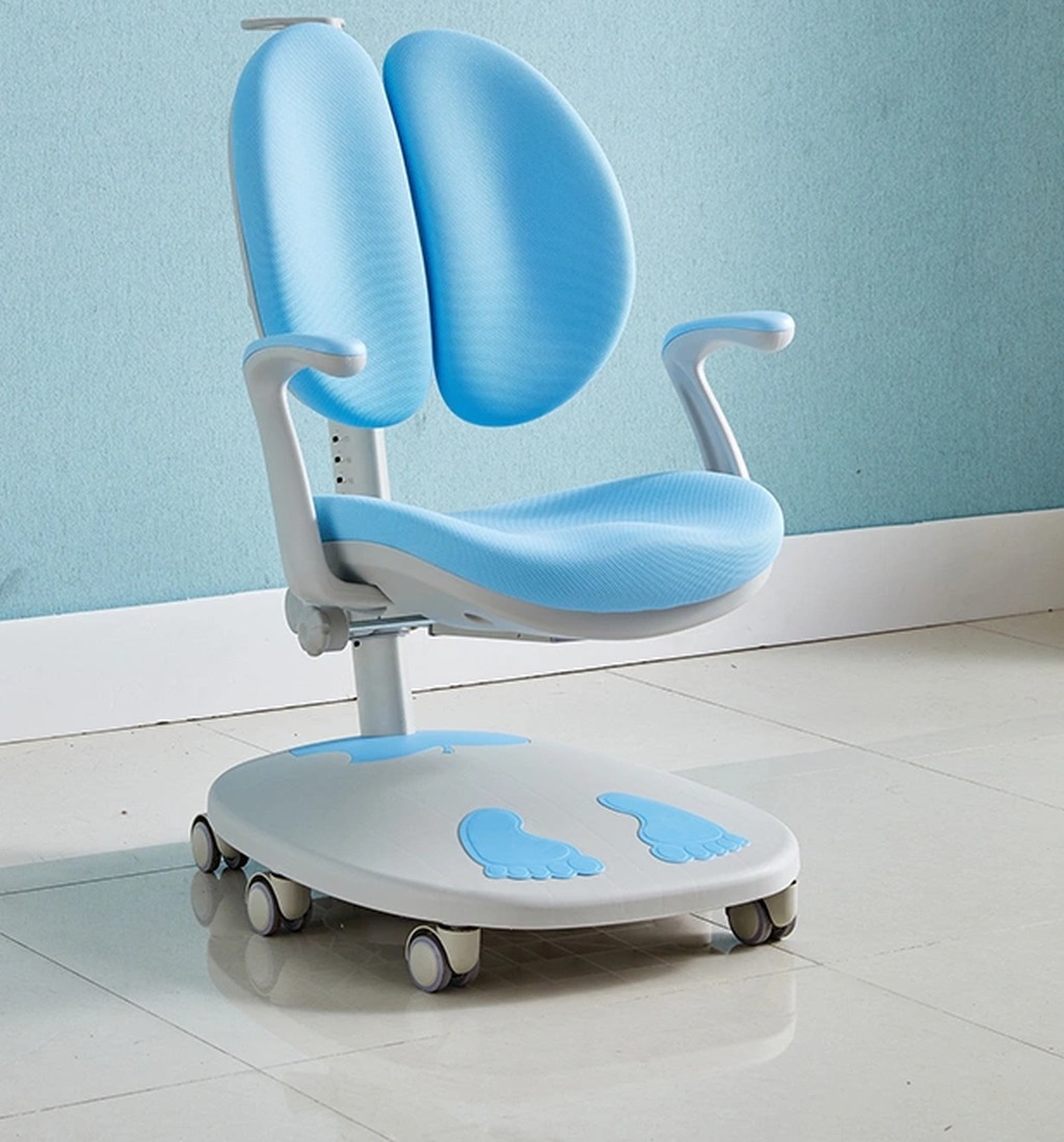 Children Kids Reading Study Plastic Soft Padding Adjustable Wheels Mobile Big Storage Tables and Chair Set view 2