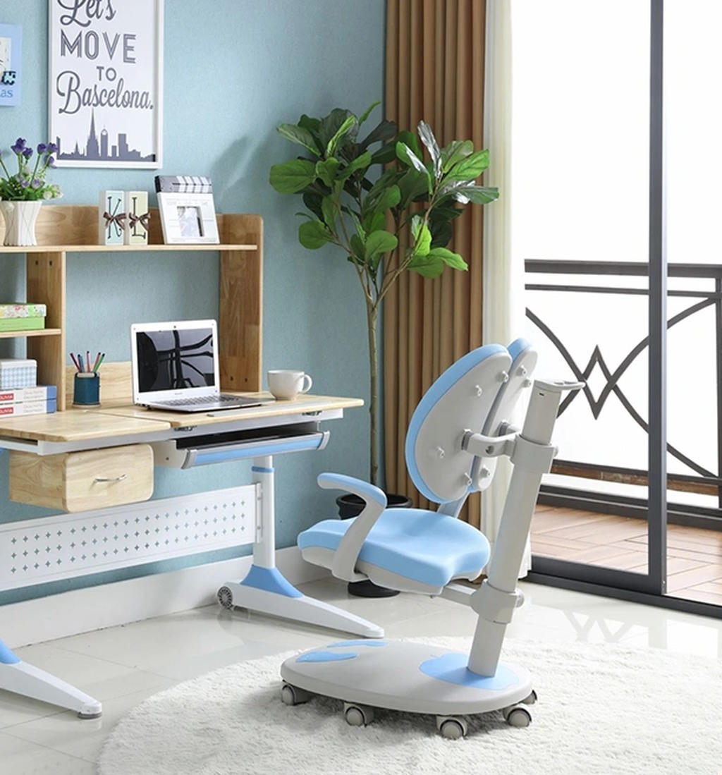 Home Use Living Room Study Dressing Top Train Children Kids Study Plastic Gaming Tables and Chair Set view 3