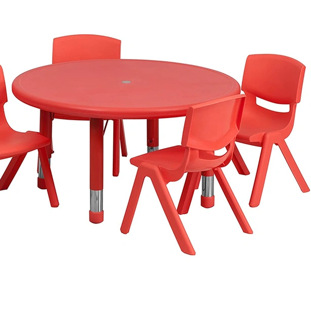 Plastic Kids Children Kindergarten Furniture Sets Preschool Children Table and Chair view 2