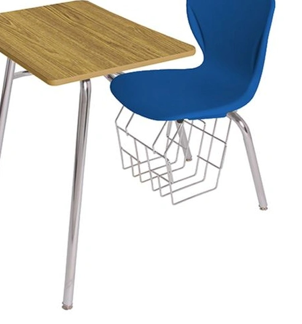 Plastic Seat Wooden Tabletop Student Chair with Table CC0010