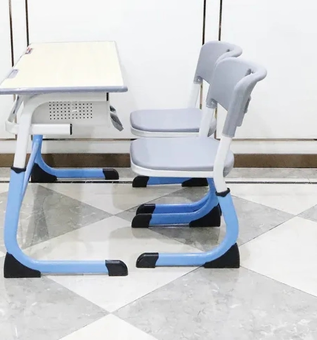 Indian School Furniture Adjustable Double Student Desk and Chair Set SS0001