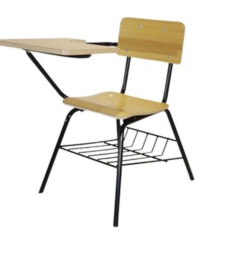 Arm Chair Wooden Plywood Classroom Student Chair with Writing Pad